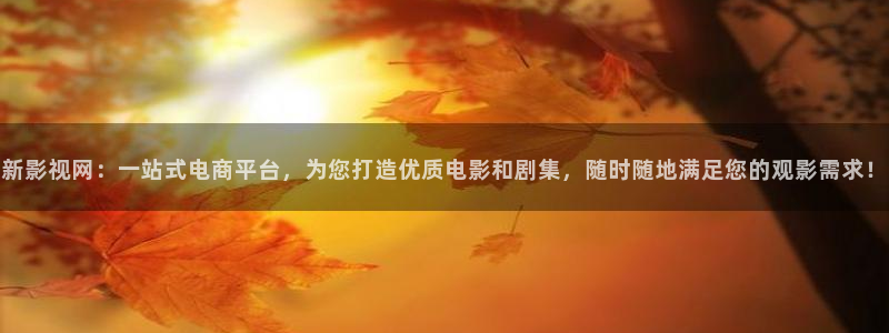 宜昌南瓜：新影视网：一站式电商平台，为您打造优质电影和剧集，随时随地满足您的观影需求！